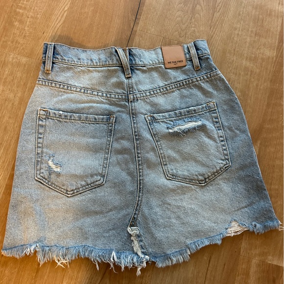 Free People denim mini skirt size 25 - Picture 2 of 4